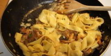 паста с лисичками
