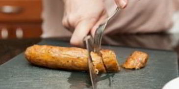 паста с сосисками и овощами