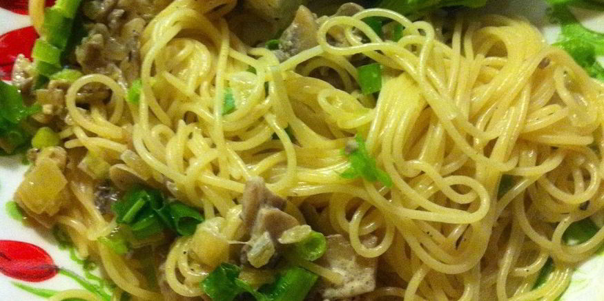 Рецепт пасты в сливочно-грибном соусе