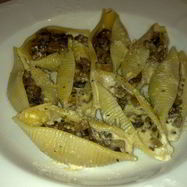 Рецепт Ракушек, фаршированных шампиньонами