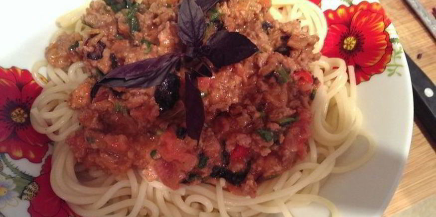 Рецепт спагетти болоньез