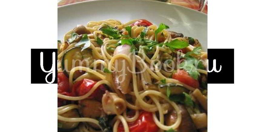 Рецепт спагетти с кальмарами