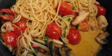 спагетти с кальмарами