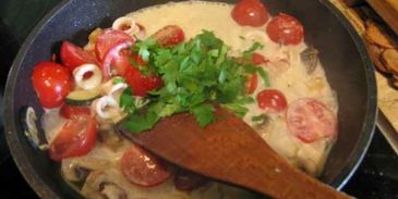 спагетти с кальмарами