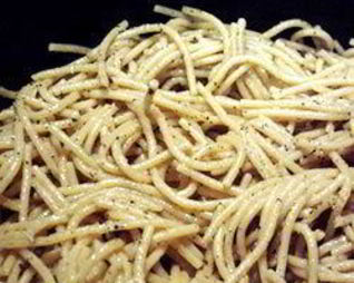 Спагетти с лимоном и базиликом