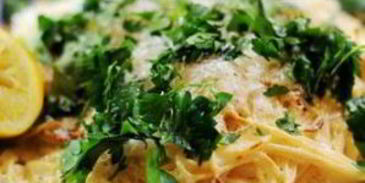 запеченные макароны с лимоном