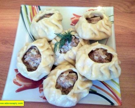 Манты на пару из говядины