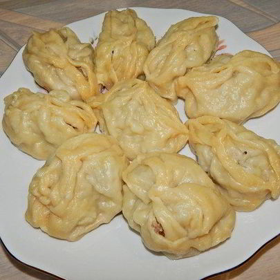 Манты с говяжьим фаршем