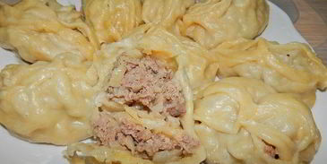 манты с говяжьим фаршем