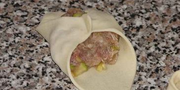 манты с кабачком