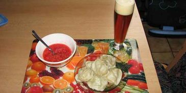 манты с кабачком