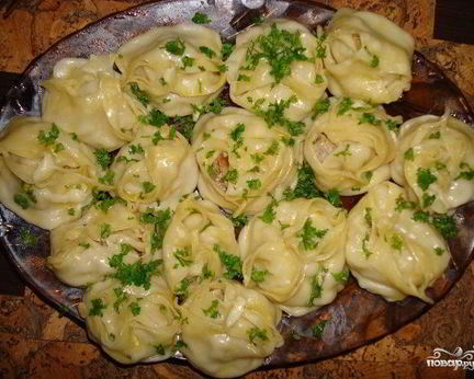 Манты с картошкой и мясом