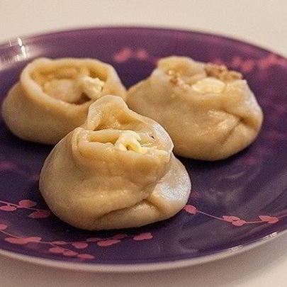 Манты с куриным фаршем