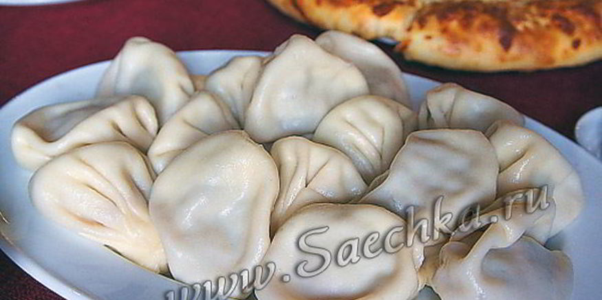 Рецепт мантов с рыбой и мясом