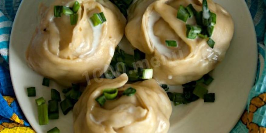 Рецепт мантов с рыбой и рисом