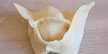 манты с рыбой и рисом