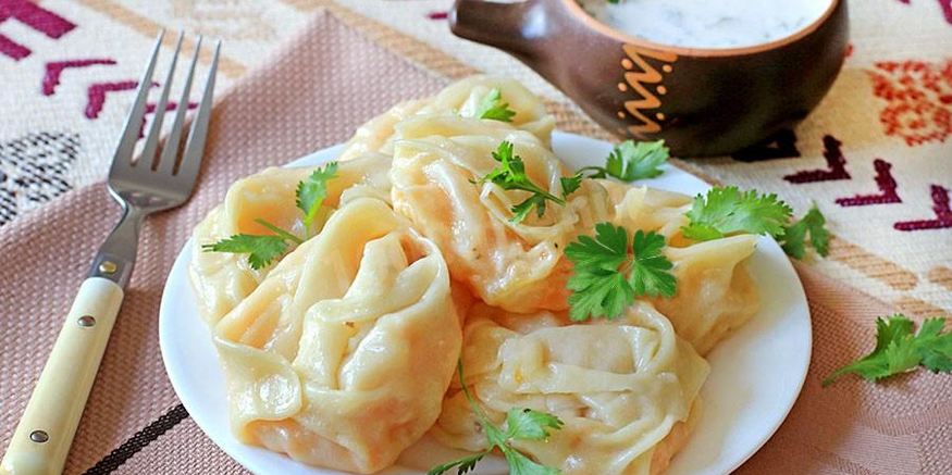 Рецепт мантов с тыквой без мяса