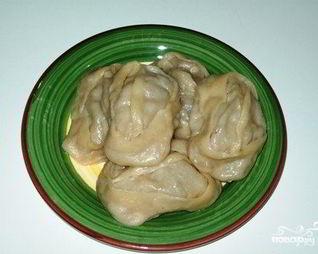 Манты с тыквой и фаршем