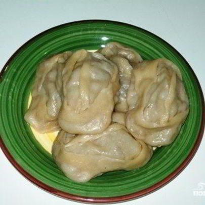 Манты с тыквой и фаршем