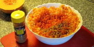 манты с тыквой и курдючным салом