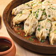 Рецепт Мантов с тыквой и куриным фаршем