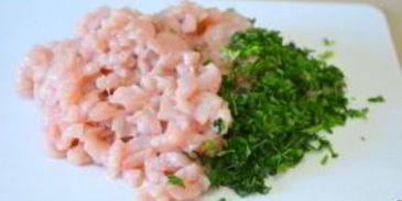 манты с тыквой и куриным фаршем