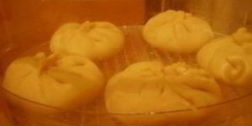 манты с тыквой и курицей