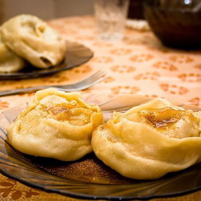 Манты с тыквой и мясом по-узбекски