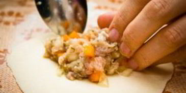 манты с тыквой и мясом по-узбекски