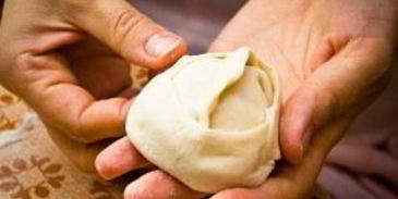 манты с тыквой и мясом по-узбекски