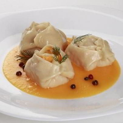 Манты с тыквой