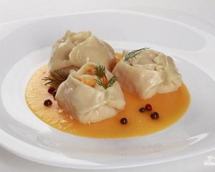 Манты с тыквой