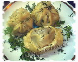 Манты в пароварке