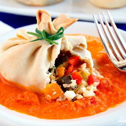 Овощные манты