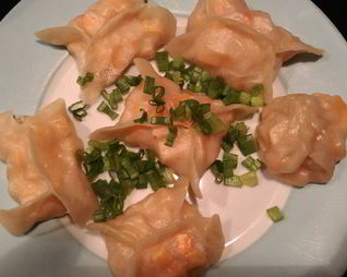 Постные манты с тыквой