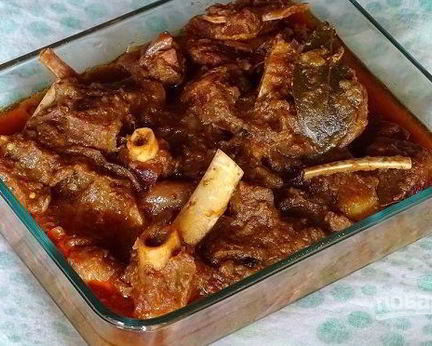 Баранина по-французски