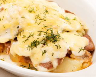 Курица по-французски с картофелем