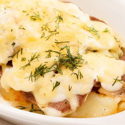 Курица по-французски с картофелем