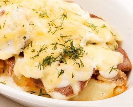 Курица по-французски с картофелем