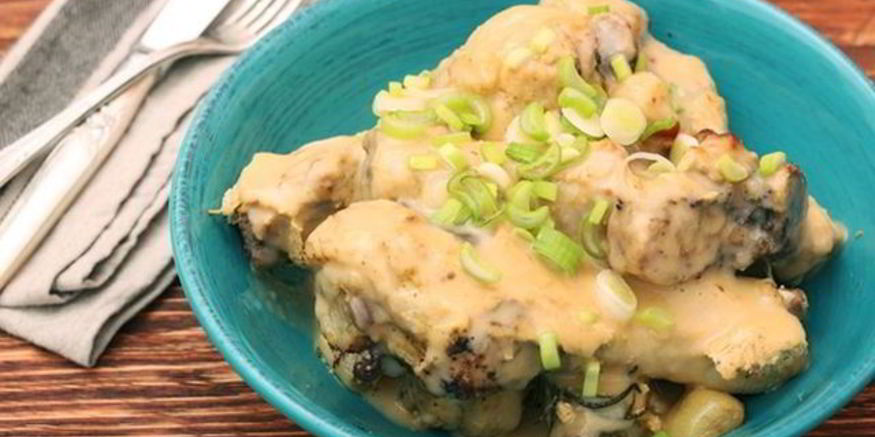 Рецепт курицы в сливочном соусе по-французски