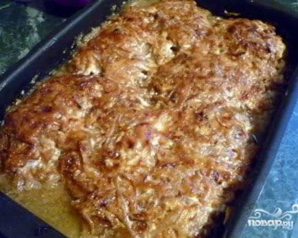 Мясо по-французски без сыра