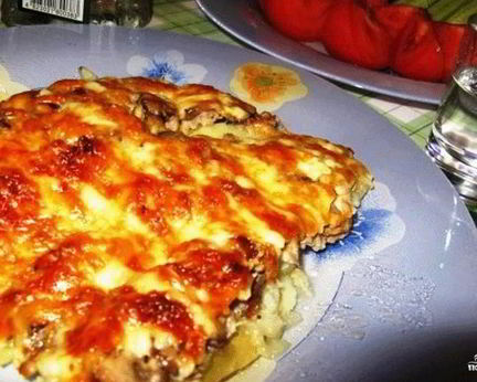 Мясо по-французски из куриного фарша