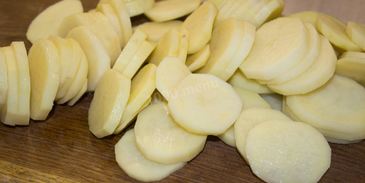 мясо по-французски классически в духовке с картошкой