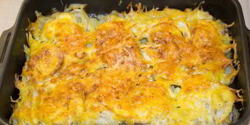 мясо по-французски классически в духовке с картошкой