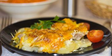 мясо по-французски классически в духовке с картошкой