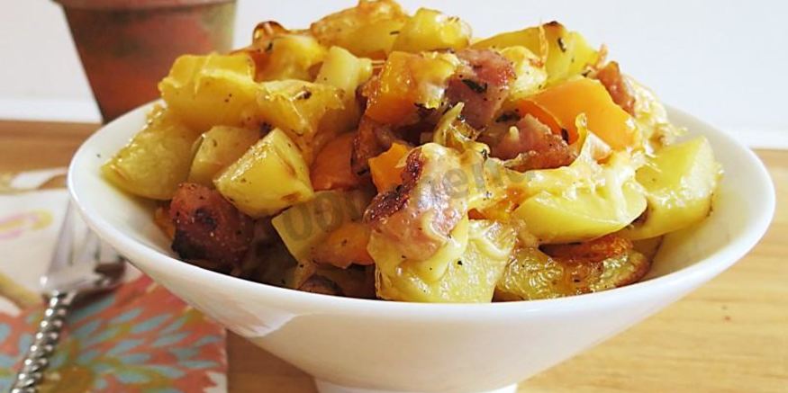 Рецепт мяса по-французски на сковороде с картошкой