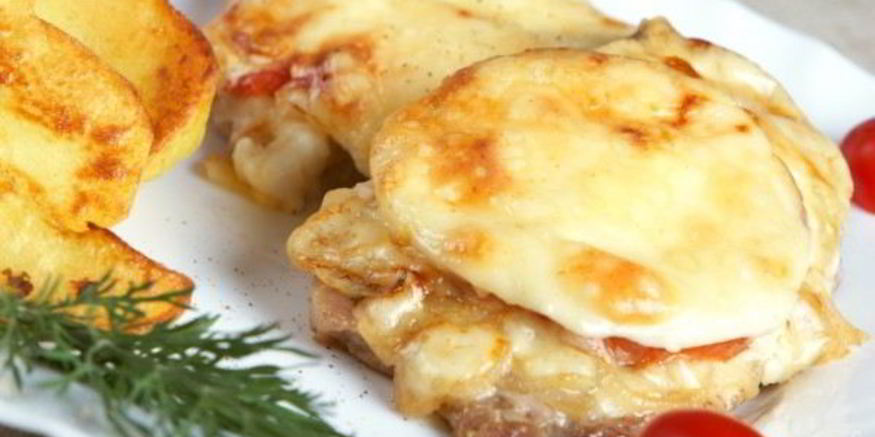 Рецепт мяса по-французски с ананасами