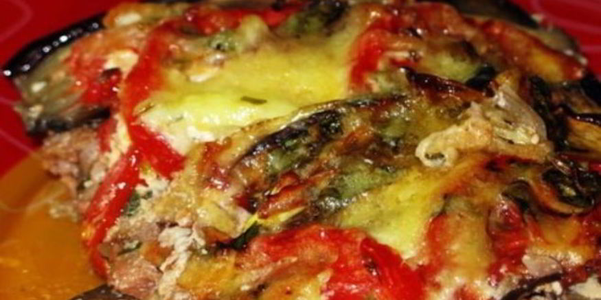 Рецепт мяса по-французски с баклажанами