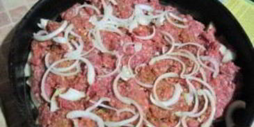 мясо по-французски с фаршем