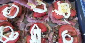 мясо по-французски с грибами и сыром